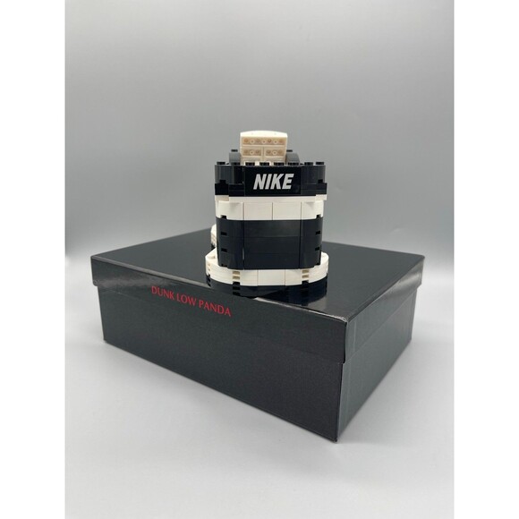Completed Nike Dunk Low Black and White ‘Panda’ Kick Brick Set - Picture 4 of 4